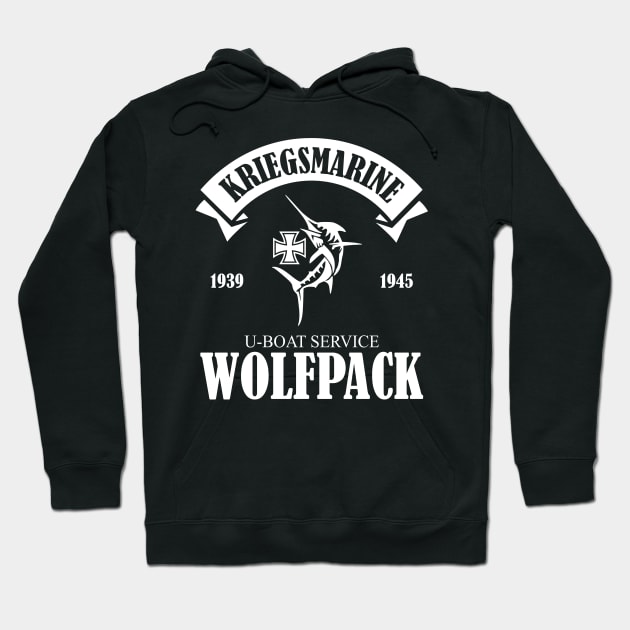 Kriegsmarine U-boat Service Wolfpack Hoodie by TCP